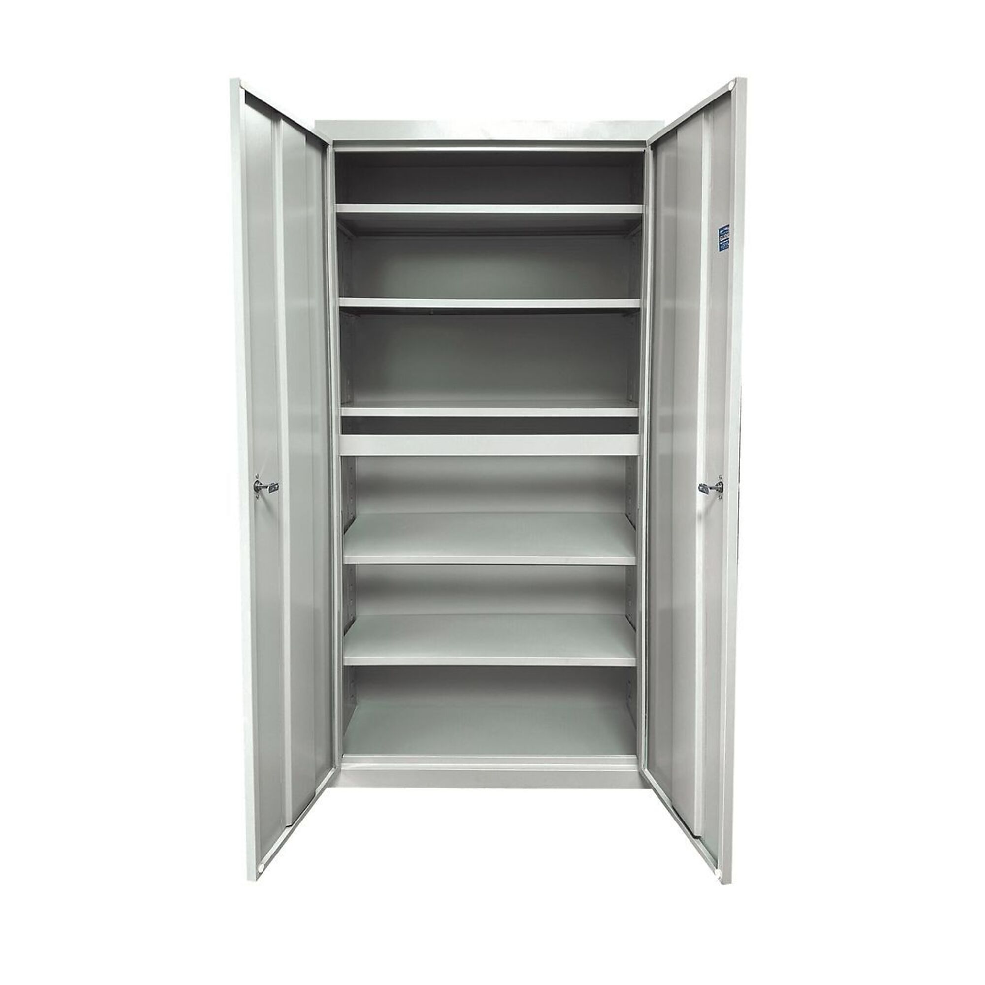 Steel Cabinets USA Storage Cabinet — 24in. x 18in. x 72in., 5 Adjustable Shelves, 160-Lb. Capacity, Gray, Model# UA-241872-5-G